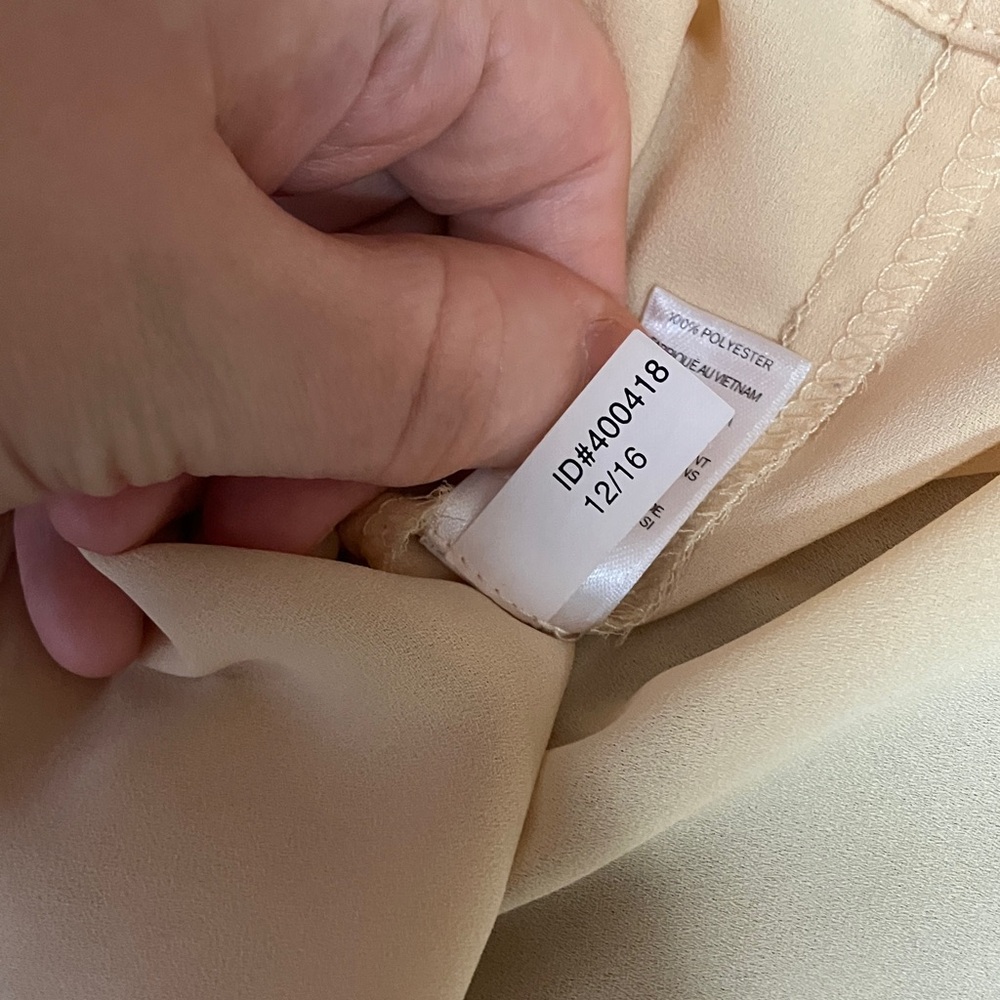 express butter yellow Embroidered racerback cami - Picture 5 of 5